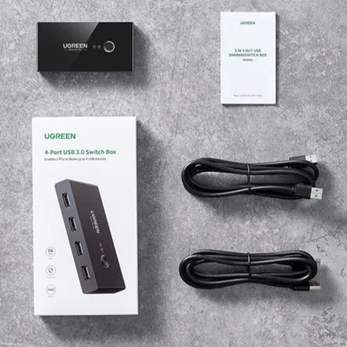 Ugreen 2 In 4 Out USB 3.0 Sharing Switch Box - 30768