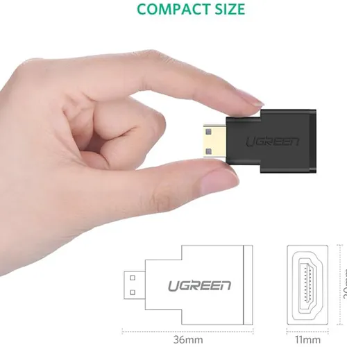 UGREEN 20101 Mini HDMI Male To HDMI Female Adapter