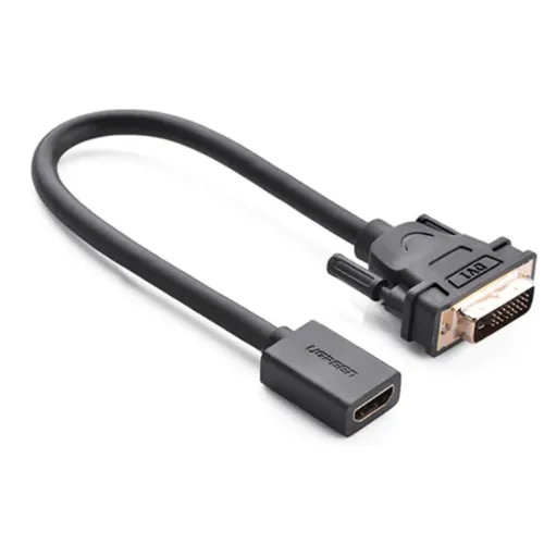 UGREEN 20118 DVI Male To HDMI Female Adapter 22CM Cable