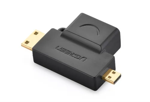 UGREEN 20144 Micro HDMI + Mini HDMI male to HDMI female Adapter