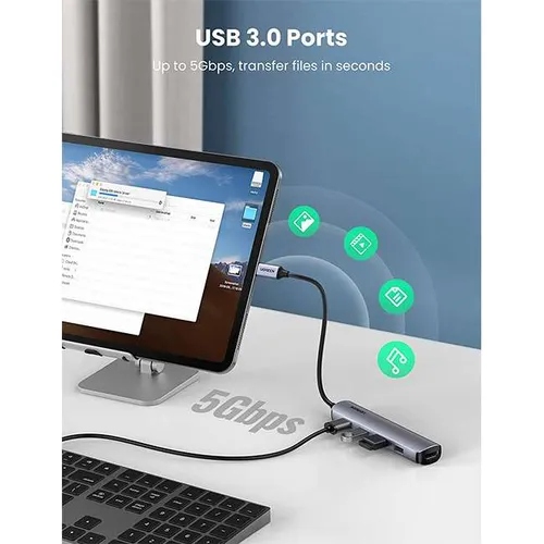 UGREEN 20197 5-in-1 USB-C Multifunction Adapter