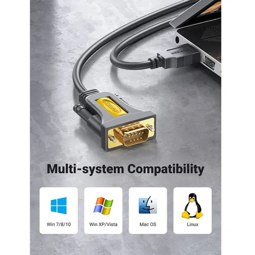 UGREEN 20211 USB to DB9 RS-232 Adapter 1.5M Cable