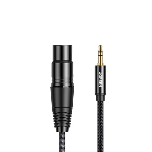 UGREEN 20244 2M 3.5mm Three-Pole Male To XLR Female Audio Cable