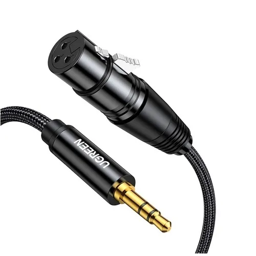 UGREEN 20244 2M 3.5mm Three-Pole Male To XLR Female Audio Cable