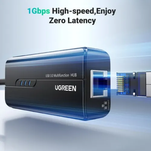 UGREEN 20265 USB 3.0 Hub Ethernet Adapter