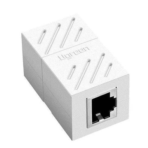 Ugreen 20311 RJ45 Network Keystone Jack Inline Coupler Female To Female 1pc White