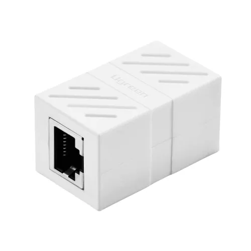 Ugreen 20311 RJ45 Network Keystone Jack Inline Coupler Female To Female 1pc White