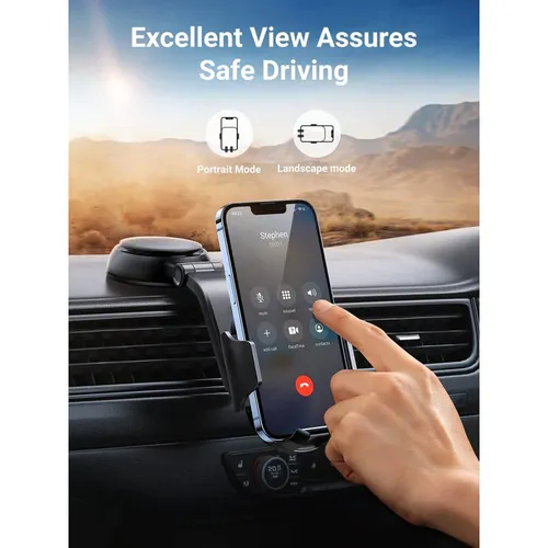UGREEN 20473 Water-Fall Shaped Suction Cup Car Phone Holder