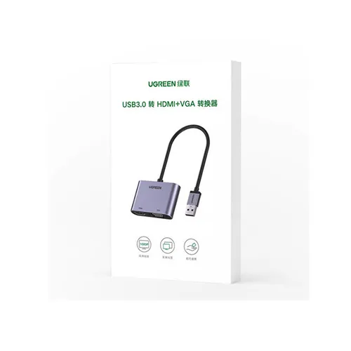UGREEN 20518 USB 3.0 to HDMI and VGA Converter