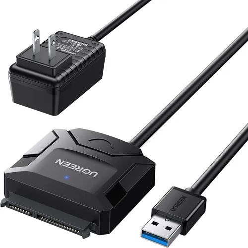 UGREEN 20611 SATA to USB 3.0 Adapter Cable for 3.5 2.5 Inch SSD/HDD Hard Drive Reader
