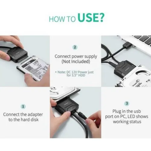 UGREEN 20611 SATA to USB 3.0 Adapter Cable with UASP