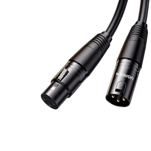 UGREEN 20710 Cannon Male to Female Microphone Extension Audio Cable 2M Black