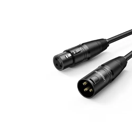 Ugreen 20711 Cannon Male To Female Microphone Extension Audio Cable 3m - Black