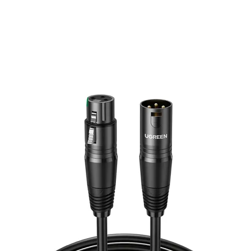 Ugreen 20711 Cannon Male To Female Microphone Extension Audio Cable 3m – Black