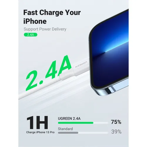 UGREEN 20730 USB-A To 2M Lightning Cable