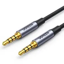 UGREEN 20782 3.5mm Audio 4-Pole Hi-Fi Stereo TRRS Jack Shielded Male to Male AUX Braided Cable