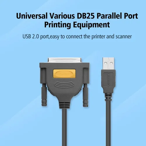 UGREEN 20793 USB 2.0 to DB25 Parallel Cable