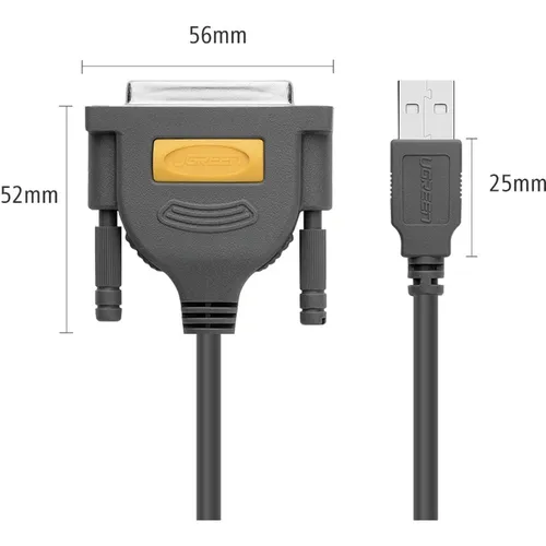 UGREEN 20793 USB 2.0 to DB25 Parallel Cable