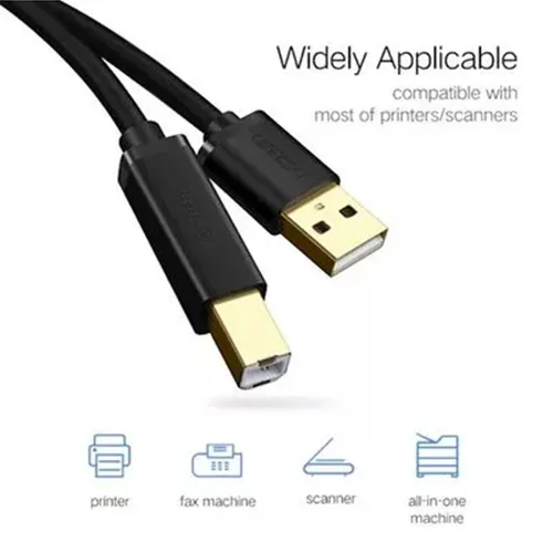 UGREEN 20847 US135 USB 2.0 AM to BM 2M Printer Cable