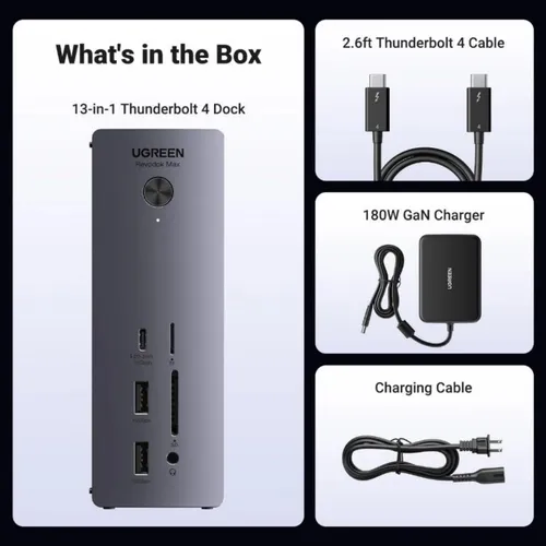 UGREEN 25054 UK Revodok Max 13-in-1 90W Thunderbolt 4 Docking Station
