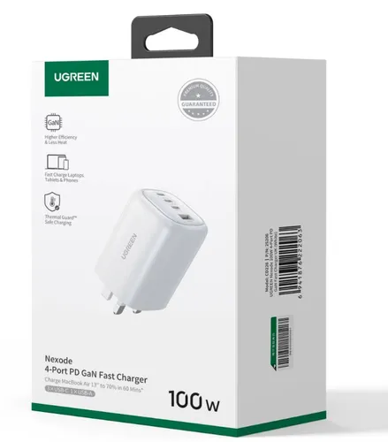 UGREEN 25206 100W GAN FAST CHARGE WALL CHARGER POWER ADAPTER