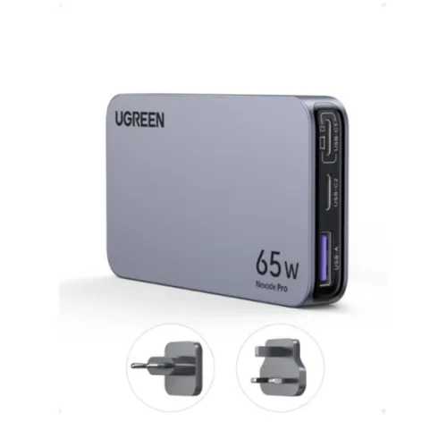UGREEN 25356 Nexode Pro 65W 3-Port GaN Ultra-Slim Fast Charger