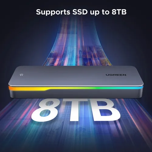UGREEN 25665 CM777 M.2 NVMe/SATA SSD Enclosure 20Gbps