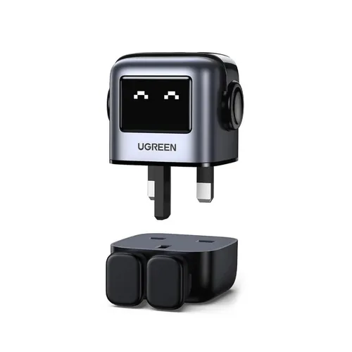 UGREEN 25686 Nexode RG 3-Port GaN Fast Charger 65W (Black)