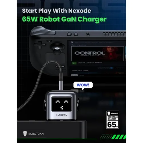 UGREEN 25686 Nexode RG 65W 3 Port GAN Fast Charger