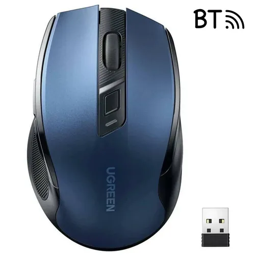 UGREEN 25753 MU006 Wireless Optical Mouse USB 2.4GHz Bluetooth 5.0 4000 DPI