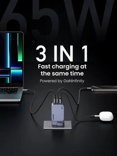 UGREEN 25872 Nexode Pro X755 65W 3-Port GaN Fast Charger
