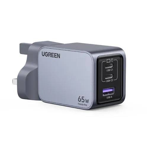 UGREEN 25872 Nexode Pro X755 65W PD GaN Fast Charger (2C1A) with 100W USB-C to USB-C Cable