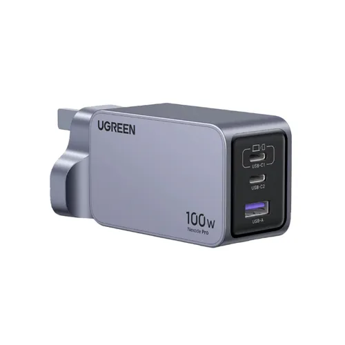 UGREEN 25875 Nexode Pro 3-port Gan Fast Charger 100W with Cable