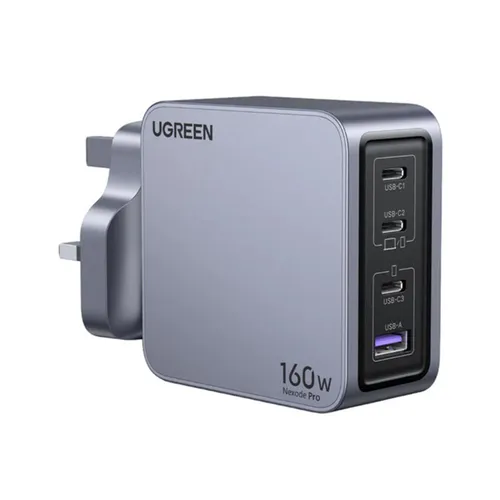 UGREEN 25878 Nexode Pro 160W 3 USB-C + 1 USB-A 4-Ports Fast Charger
