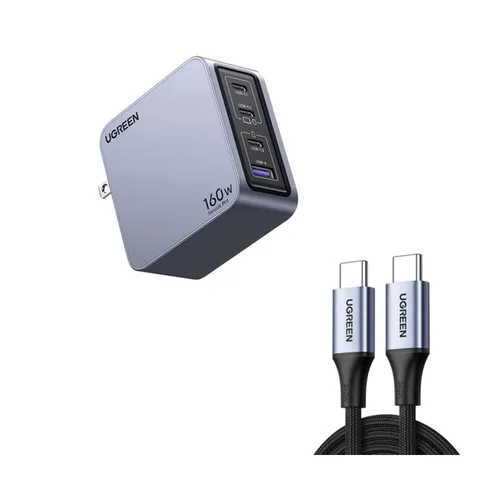 UGREEN 25878 Nexode Pro 160W 3 USB-C + 1 USB-A 4-Ports Fast Charger