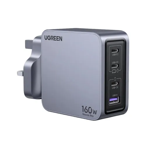 UGREEN 25878 Nexode Pro 160W 3 USB-C + 1 USB-A 4-Ports Fast Charger