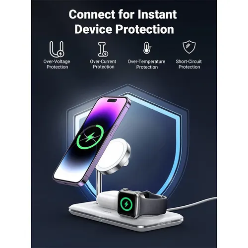Ugreen 3-in-1 Wireless Charger for Apple Watch/ Iphone/Airpods - 90326