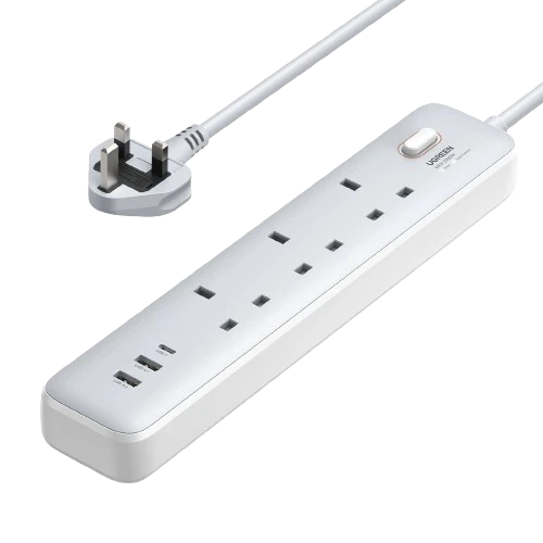 UGREEN 3-Outlet Surge Protector  With 30W Type-C Port + Dual USB Ports – CD286 – 15461