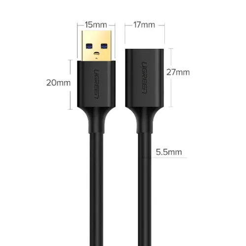 UGREEN 30126 1.5-Metre USB 3.0 Extension Cable – US129