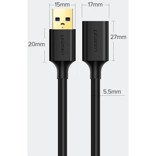 UGREEN 30126 USB 3.0 Extension Male 1.5M Cable