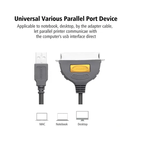 UGREEN 30226 USB 2.0 To IEEE 1284 Parallel Cable