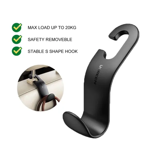 UGREEN 30337 Car Seat Headrest Hanger Hook 2PC Set