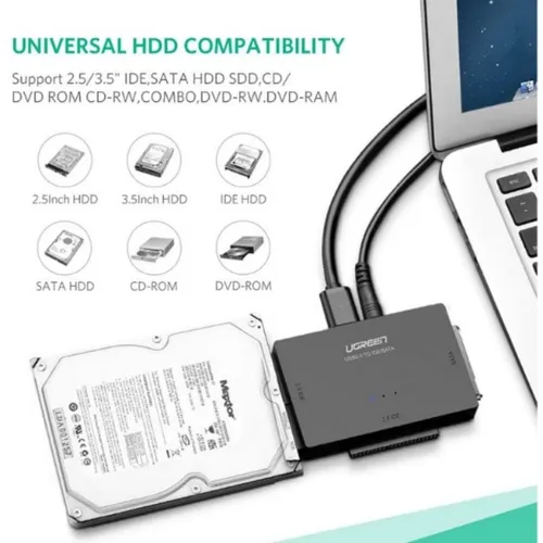 UGREEN 30353 USB 3.0 To Sata &amp; IDE HDD 3.5 + 2.5 Converter