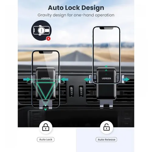 UGREEN 30401 Gravity Round Air Vent Car Mount Phone Holder