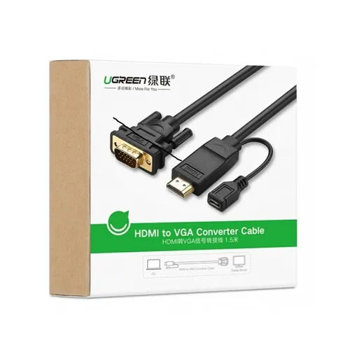 UGREEN 30449 HDMI Male to VGA Male 1.5M Converter Cable