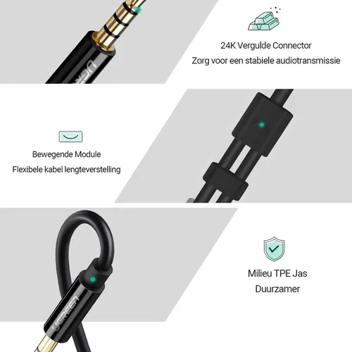 UGREEN 30620 3.5mm 20m Male To Female Audio Cable