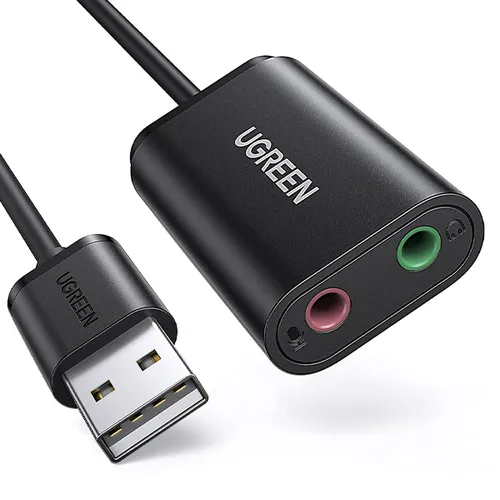 UGREEN 30724 USB Audio Adapter External Stereo Sound Card with 3.5mm Headphone Adapter