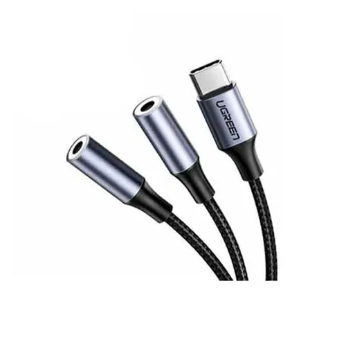 UGREEN 30732 Type-C Male to 3.5mm 2 Female Audio Cable