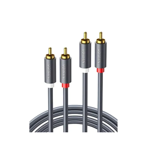 UGREEN 30747 2RCA Male to 2RCA Male Cable (1 Meter) Black AV104