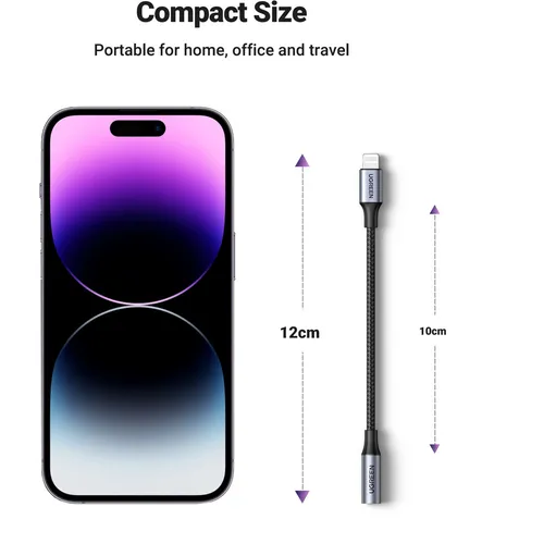 UGREEN 30756 MFi Certified Lightning to 3.5mm Audio Adapter